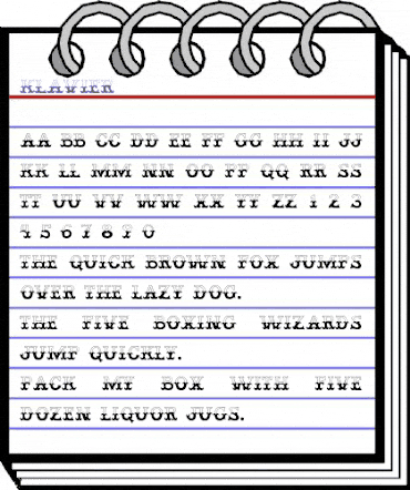 Klavier Regular animated font preview Klavier Regular animated font preview
