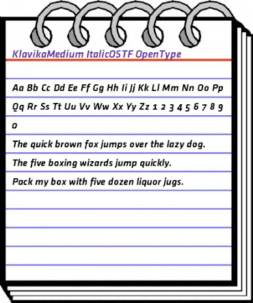 Klavika Medium Medium animated font preview Klavika Medium Medium animated font preview