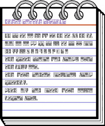 Klein Bottle Regular animated font preview Klein Bottle Regular animated font preview