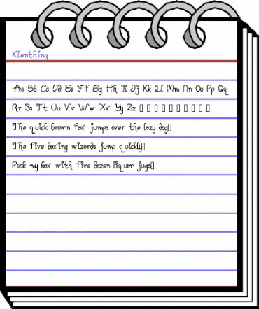 Klenthing Thin animated font preview Klenthing Thin animated font preview