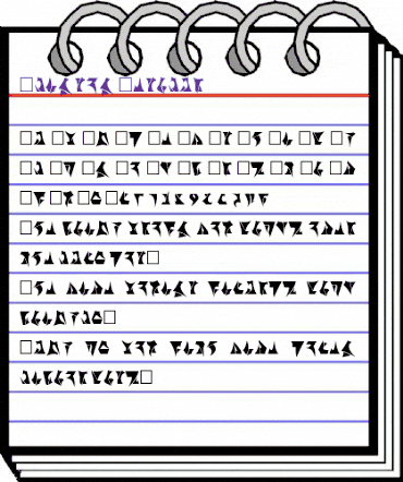Klingon-Regular Regular animated font preview