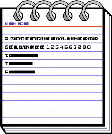 Klonk Narrow Regular animated font preview