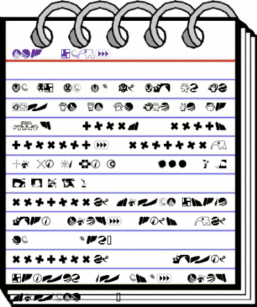 klozzbats Regular animated font preview