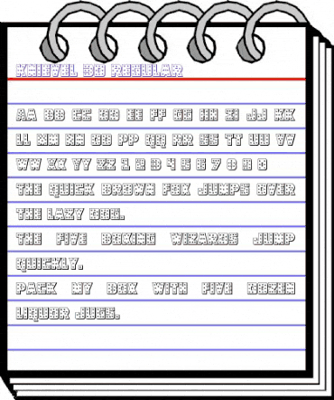 Knievel 3D Regular animated font preview