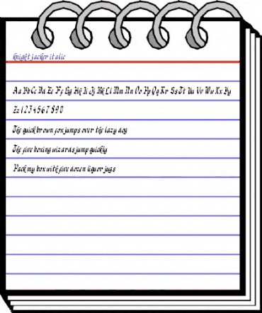 Knight Jacker Italic Knight Jacker Italic animated font preview Knight Jacker Italic Knight Jacker Italic animated font preview