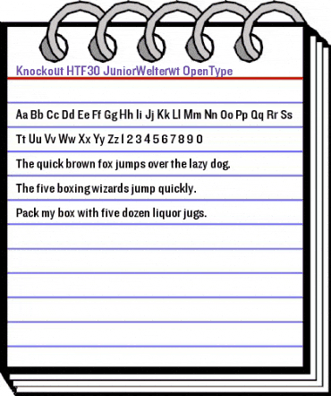 Knockout HTF30-JuniorWelterwt animated font preview Knockout HTF30-JuniorWelterwt animated font preview