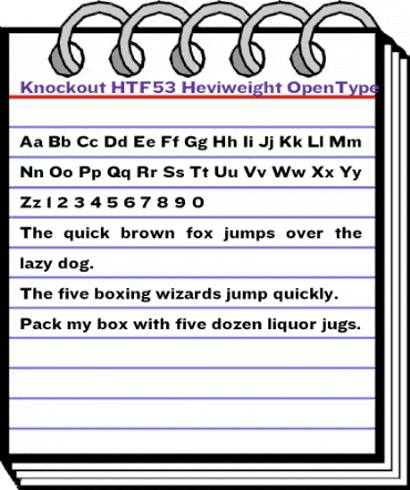 Knockout HTF53-Heviweight animated font preview Knockout HTF53-Heviweight animated font preview