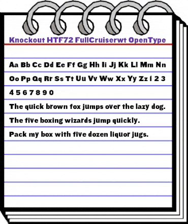 Knockout HTF72-FullCruiserwt animated font preview Knockout HTF72-FullCruiserwt animated font preview