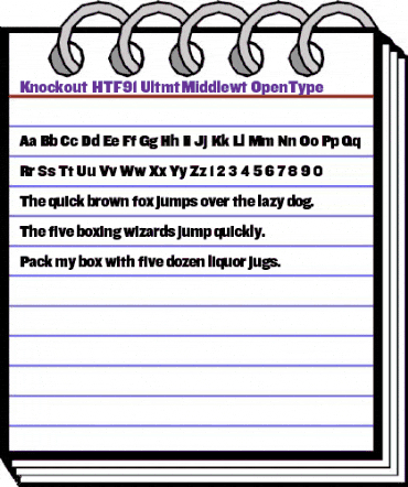 Knockout HTF91-UltmtMiddlewt animated font preview Knockout HTF91-UltmtMiddlewt animated font preview