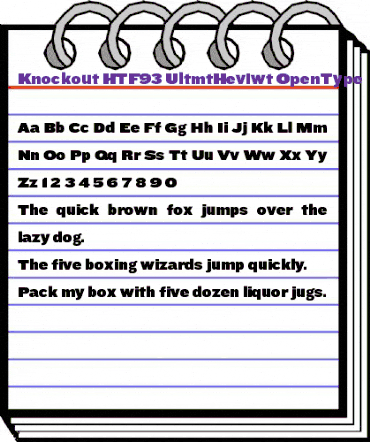 Knockout HTF93-UltmtHeviwt animated font preview Knockout HTF93-UltmtHeviwt animated font preview