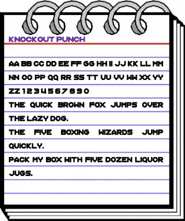 Knockout Punch Regular animated font preview Knockout Punch Regular animated font preview