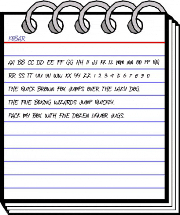 KOBAR FONT Regular animated font preview KOBAR FONT Regular animated font preview