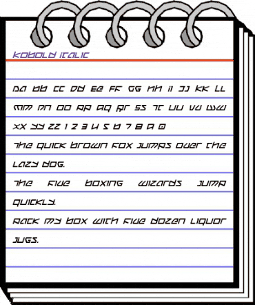 Kobold Italic Italic animated font preview Kobold Italic Italic animated font preview