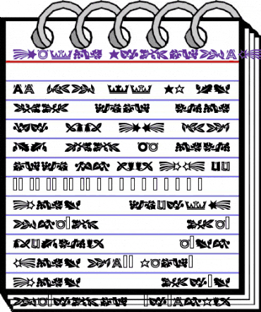 Koch Dingbats Regular animated font preview