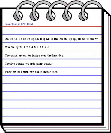 KodchiangUPC Bold animated font preview KodchiangUPC Bold animated font preview