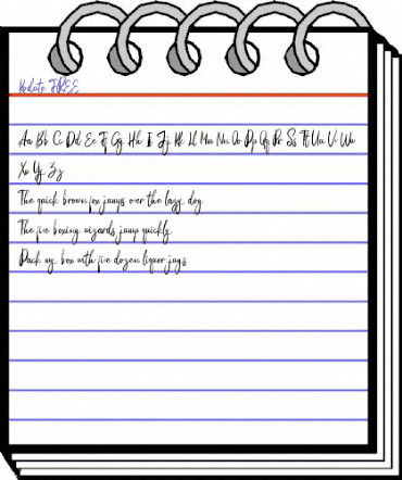 Kodute FREE Regular animated font preview