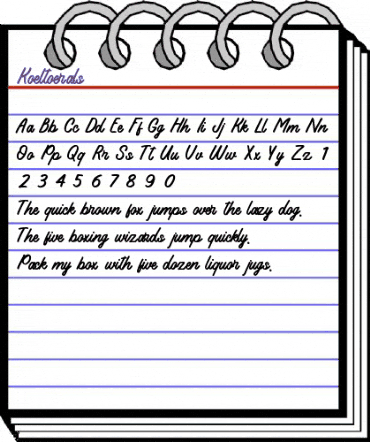 Koeltoerals Regular animated font preview