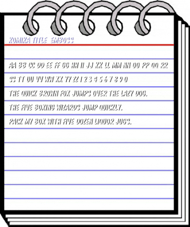 Komika Title - Emboss Regular animated font preview Komika Title - Emboss Regular animated font preview