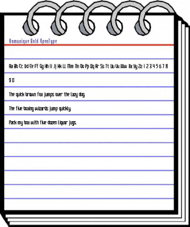 Komunique Bold animated font preview Komunique Bold animated font preview