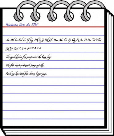 Konstantin Forte Aa Regular animated font preview Konstantin Forte Aa Regular animated font preview