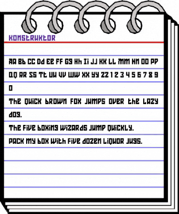 Konstruktor Regular animated font preview Konstruktor Regular animated font preview