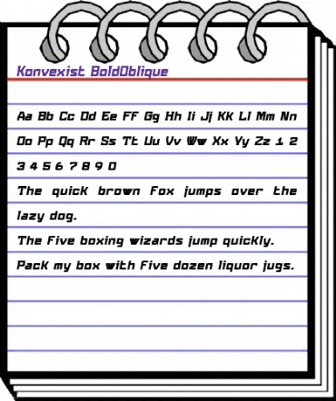 Konvexist Bold animated font preview Konvexist Bold animated font preview