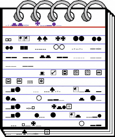 Kool Dings Regular animated font preview