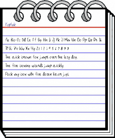 Koplak Regular animated font preview Koplak Regular animated font preview