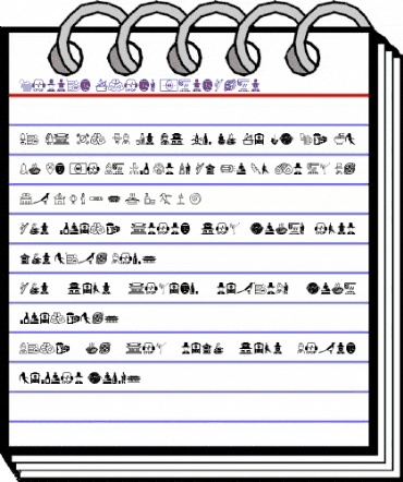 Korean Icons Regular animated font preview