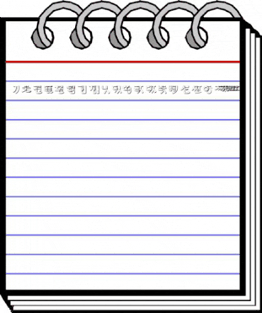 KoreanShadowSSK Regular animated font preview