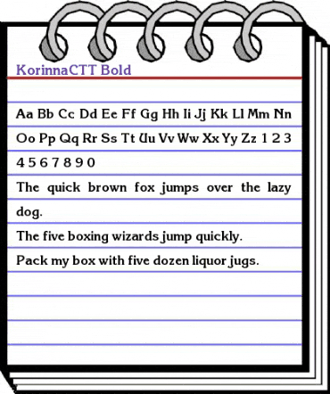 KorinnaCTT Bold animated font preview KorinnaCTT Bold animated font preview