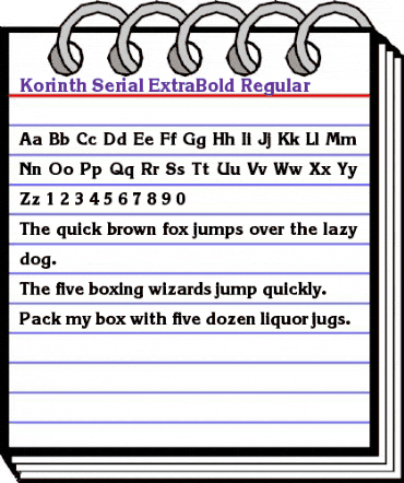 Korinth-Serial-ExtraBold Regular animated font preview Korinth-Serial-ExtraBold Regular animated font preview