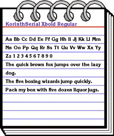 KorinthSerial-Xbold Regular animated font preview KorinthSerial-Xbold Regular animated font preview