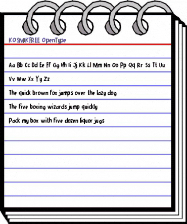KOSMIK FREE Regular animated font preview KOSMIK FREE Regular animated font preview