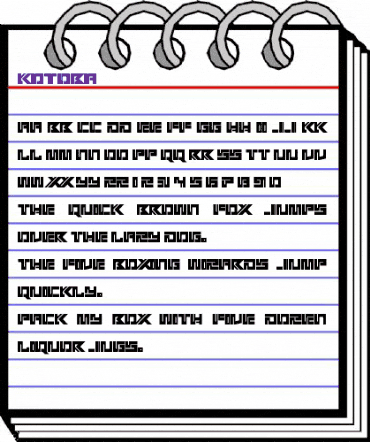 Kotoba Regular animated font preview Kotoba Regular animated font preview