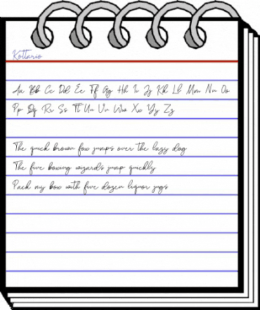 Kottario Regular animated font preview