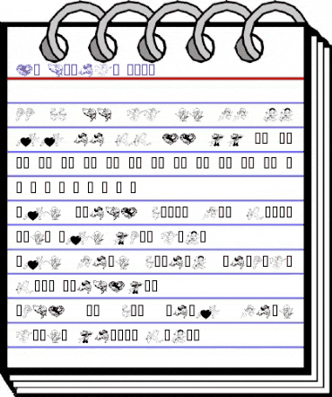 KR Cupids 2003 Regular animated font preview