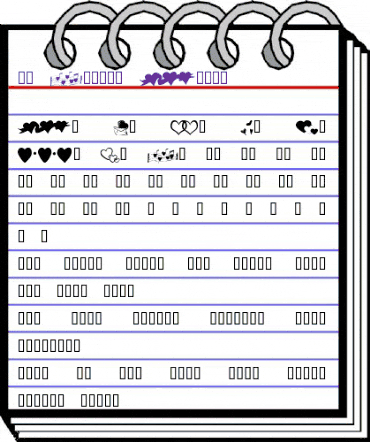 KR Hearts Along Regular animated font preview KR Hearts Along Regular animated font preview