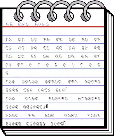 KR Lil Note Regular animated font preview