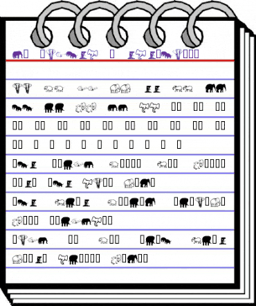 KR Rachel's Elephants Regular animated font preview KR Rachel's Elephants Regular animated font preview