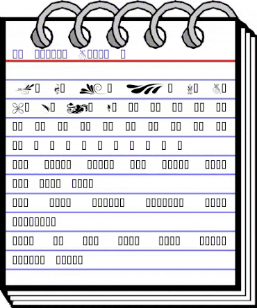 KR Simple Fleur 6 Regular animated font preview