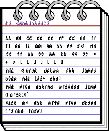 KR Snowboarder Regular animated font preview KR Snowboarder Regular animated font preview