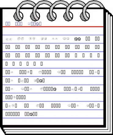 KR Sun Dings Regular animated font preview KR Sun Dings Regular animated font preview