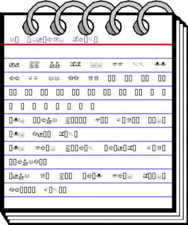 KR Teatime Dings Regular animated font preview