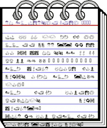 KR Thanksgiving 2002 Regular animated font preview