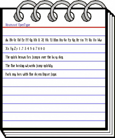 Kramood Regular animated font preview Kramood Regular animated font preview