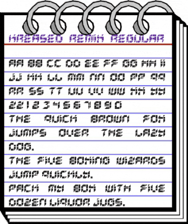 Kreased (Remix) Regular animated font preview Kreased (Remix) Regular animated font preview