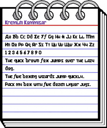 Kremlin Kommisar Bold animated font preview