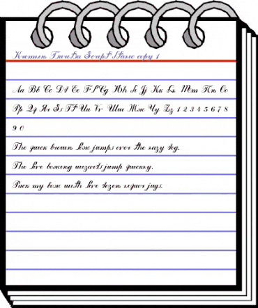 Kremlin Tsaritsa Italic animated font preview