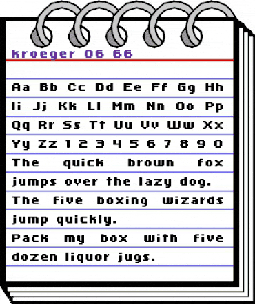 kroeger 06_66 Regular animated font preview kroeger 06_66 Regular animated font preview